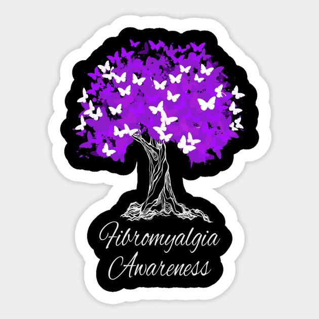 Fibromyalgia Awareness Sticker by MerchAndrey